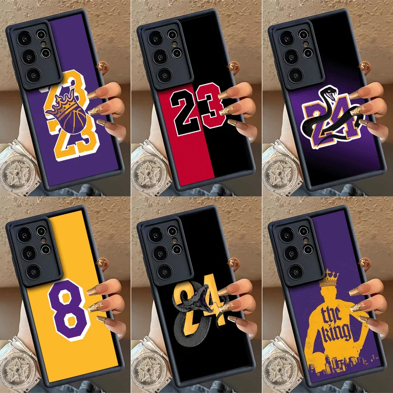 Basketball Number 8 23 24 Shockproof Phone Case For Samsung Galaxy S23 S24 S25 S26 Ultra S21 FE S20 Plus 5G Silicone Cover