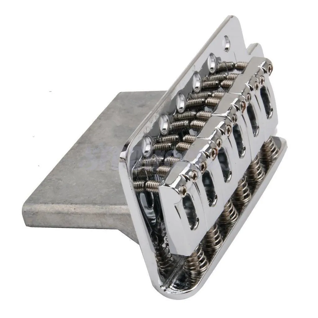 مجموعة واحدة من أدوات تركيبات الجيتار القياسية من سبائك الكروم Tremolo Bridge للجيتار الكهربائي Fender Stratocaster Strat