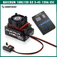 Original Hobbywing QUICRUN Sensored 10BL120 G2 120A 2-4S Lipo Brushless ESC for 1/10 1/8 RC Car