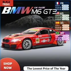 合金モデルの車のおもちゃ,ダイキャスト金属,音と光,おもちゃbmw m6 gt3 m4 dtm,bmw z4 csl,1:24