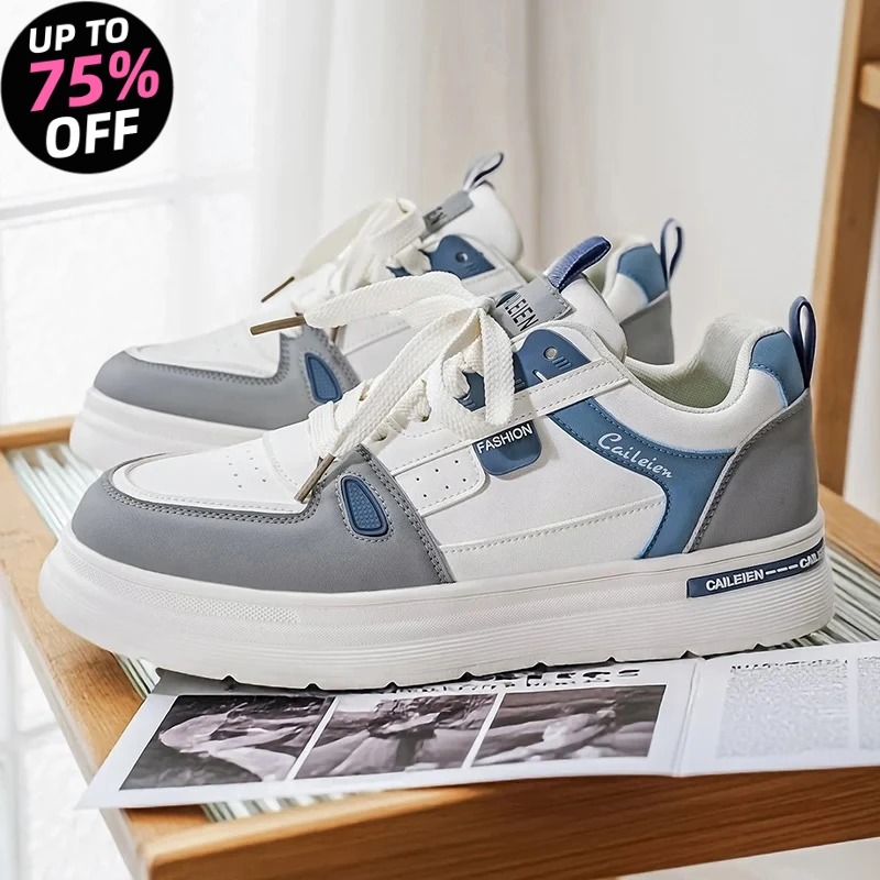 

Men's Shoes: Breathable, Trendy, Versatile, Thick-soled White Sneakers, Sportswear, Casual Shoes, and Board Shoes