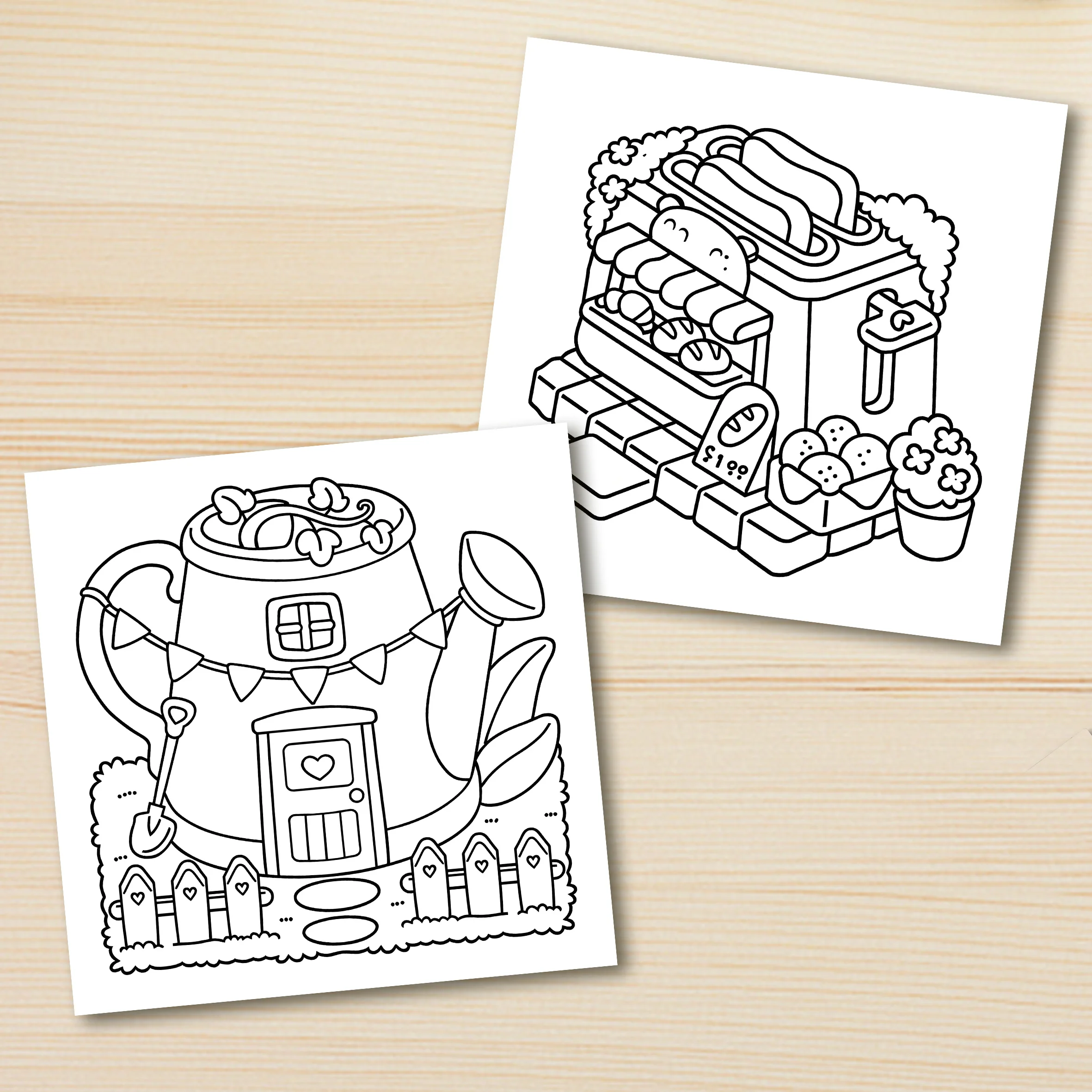HYGGE CORNER : Coloring Book for Adults Featuring Cute Cozy Daily Activities for Relaxation (Cozy Spaces Coloring) image 5