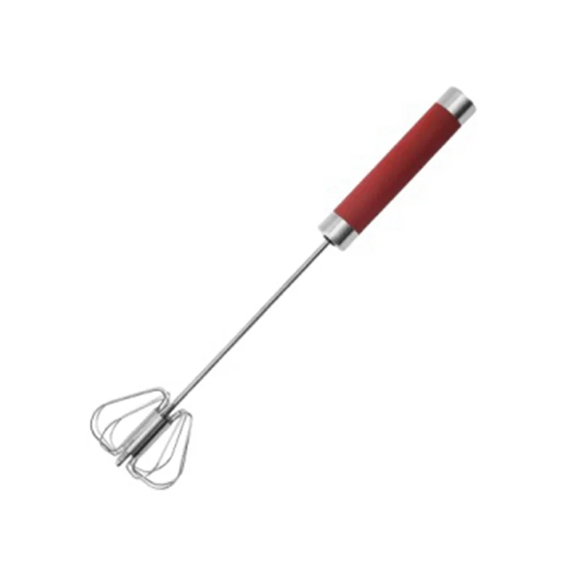 

2025 Trend12inch Stainless Steel Semi-Automatic Whisk, Hand Push Rotary Blender Egg Whisk, Mixer Stirrer Kitchen Tool