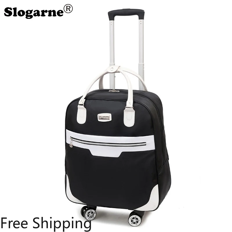 

Women Waterproof Travel Duffels Men Business Trip Bag Oxford Suitcase Students Rolling School Bag New Backpack Trolley Luggages