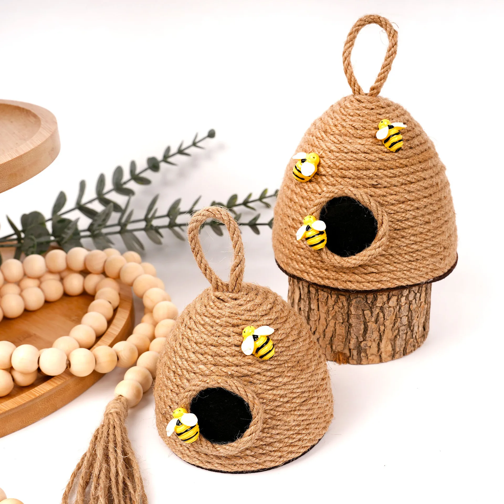 التصوير الدعائم مهرجان النحل شرك النحل حبل القنب مجوهرات الأوروبية والأمريكية تأثيث المنزل جولة العسل قلادة النحل خلية