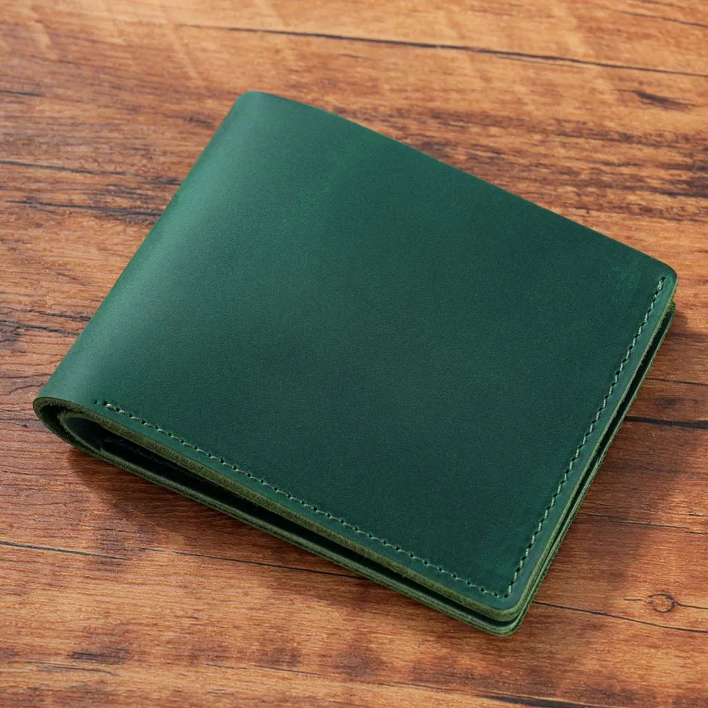 Ręcznie robione portfel meski z prawdziwej skóry dla mężczyzn Slim Breif męskie portfele krótkie Vintage Retro Manmade portfel worki na pieniądze — zdjęcie 7