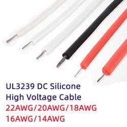 1/5M UL3239 DC Silicone High Voltage Wire 6KV 22-14AWG Tinned Copper Core Silicone High Voltage Wire and Cable