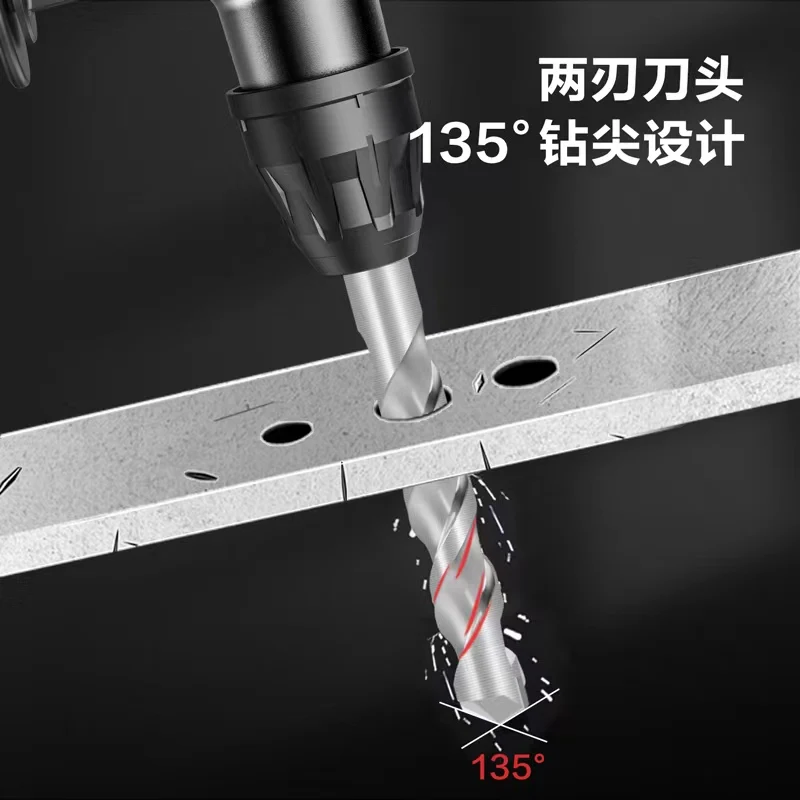 Deli through wall two hole impact drill four hole concrete cement drill DL-F06110 square handle electric hammer drill