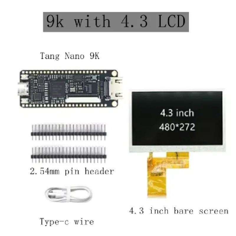 НОВАЯ оригинальная макетная плата Sipeed Tang Nano 9K FPGA High Cloud GW1NR-9 RISC-V RV HDMI с экраном