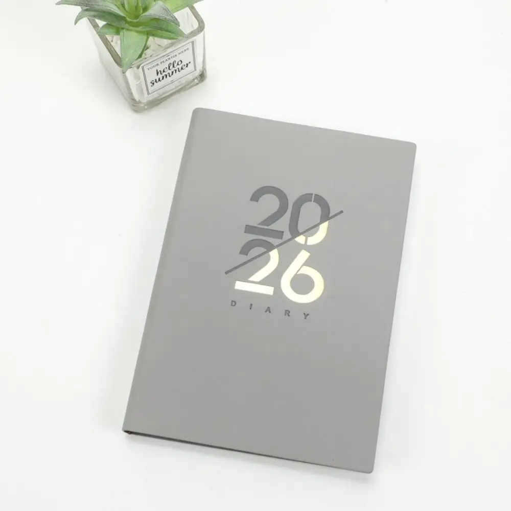 English 2026 Schedule Planner Notepad 12 Months Bookmark 365 Days Efficiency Notebook Portable Wear-resistant Diary Writing Pads