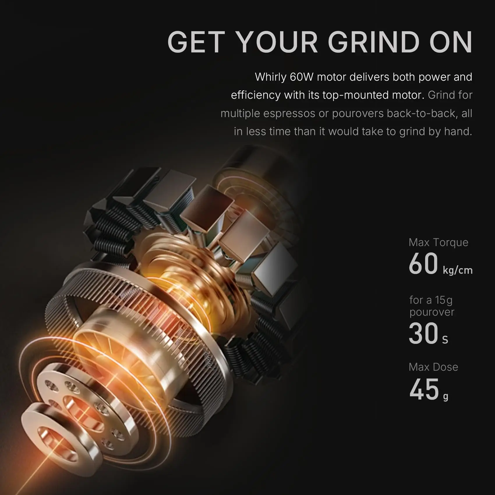 TIMEMORE Whirly 01S Coffee Grinder with Metal Body 30 Precise Settings Portable Electric Coffee Grinder for Home & Outdoor Use view 5