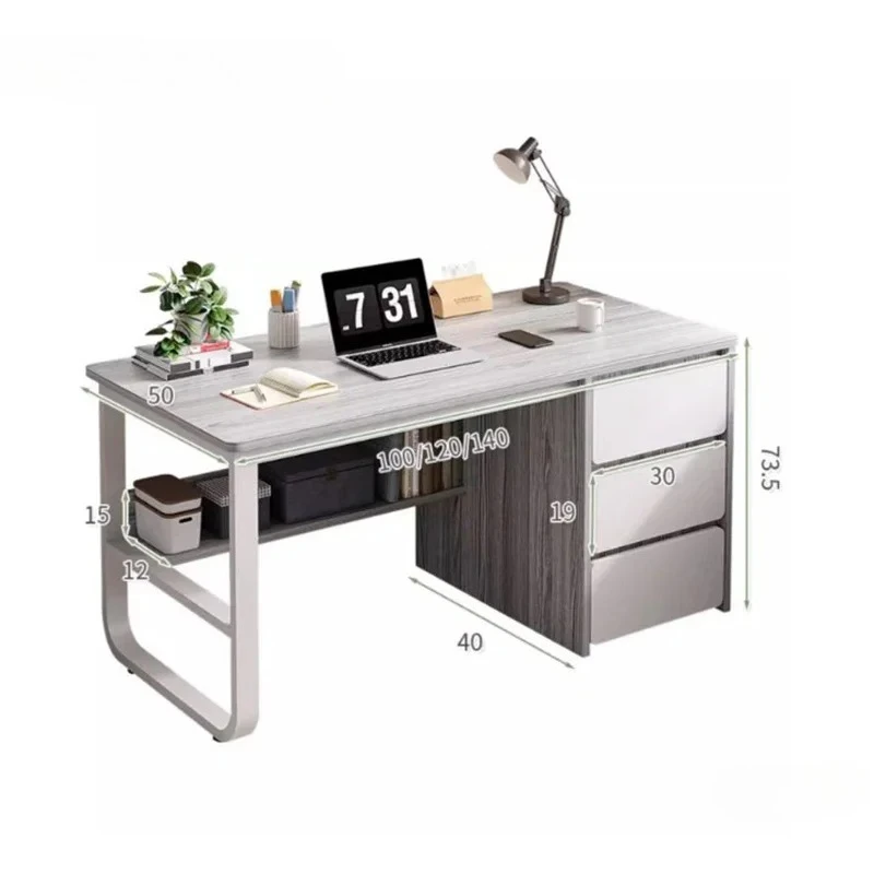 & Home Desktop Office Computer Desk Table Modern Minimalist Computer Desks Multifunctional Student Desk with Drawer Reading Desk