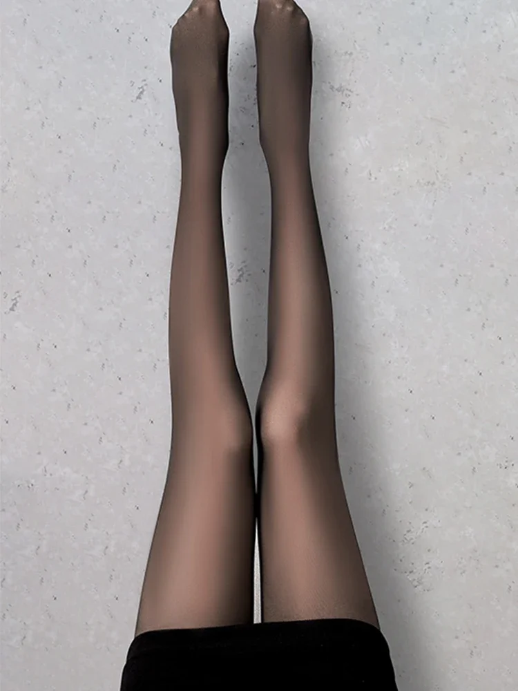 Winter Pantyhose Women Warm Fleece Tights Tights High Waist Thick Fleece Pantyhose Stretchy Thermal 