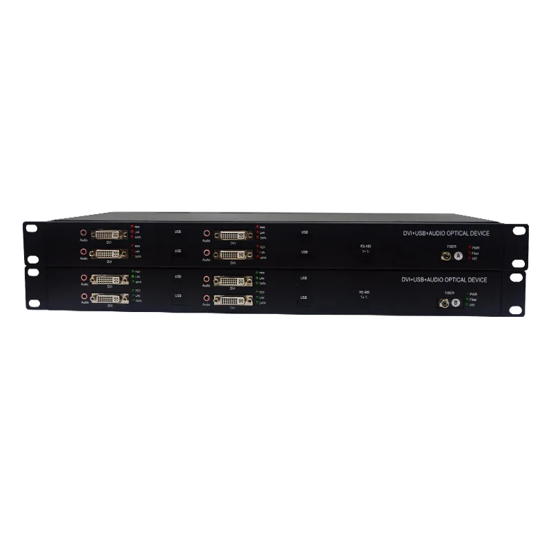 

1080P 4-канальный преобразователь DVI в оптоволокно через SMF-удлинитель DVI до 20 км