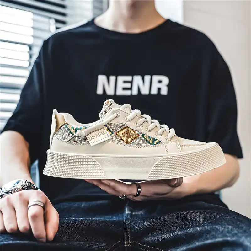 

Осенняя мужская повседневная обувь из натуральной кожи, кроссовки, ботинки, мужские модные ботинки, спортивные дешевые повседневные ботинки в зарубежном стиле