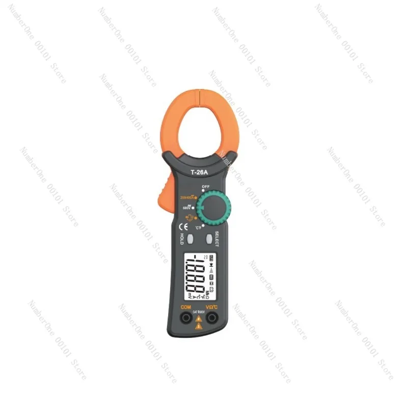 Intelligent digital clamp meter 26A three and a half display, automatic range, temperature conversion