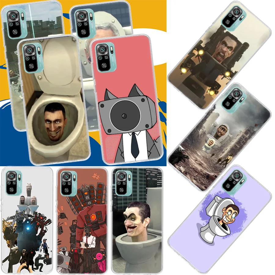 S-Skibidi Toilet Mobile Cell Phone Case For Xiaomi Redmi Note 13 Pro Plus 5G Cover 12 12C 10X 10C 10A 9 10 9T 9C 9A 8A 8 7A 7 6A