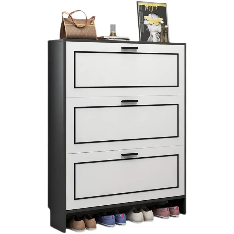 Entryway Black Rac Space Saving Foldingmodern Nordic Shoe Cabinet Dust Proof Scarpiera Furniture