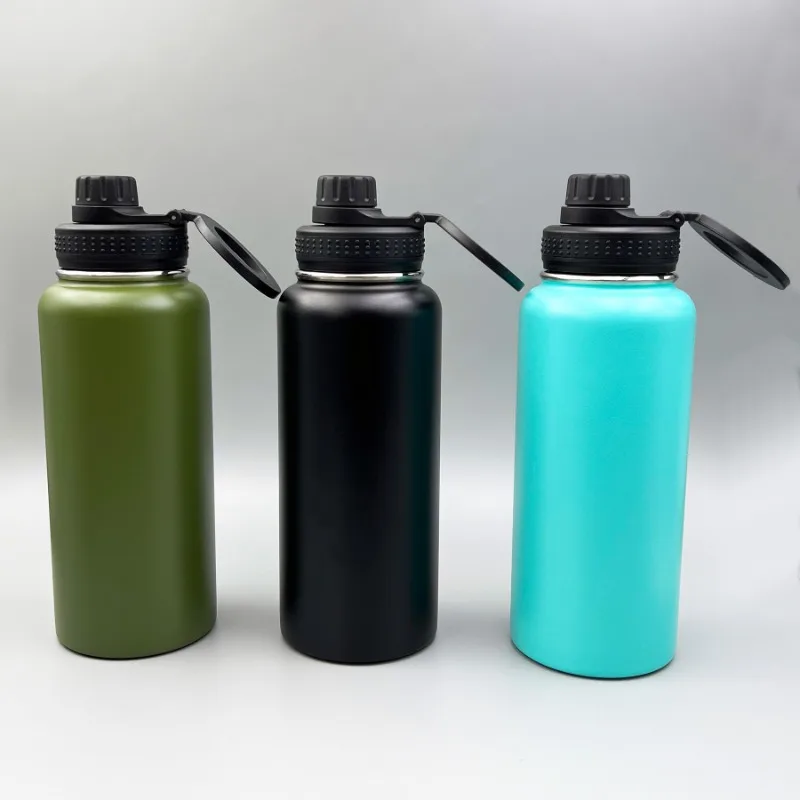 

304 Stainless Steel 32oz Vacuum Cup with Magnetic Phone Holder - Space Design Sports Bottle for Mountaineering