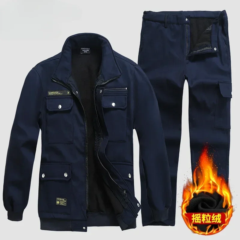 Auto Repair Factory Workshop Uniforms Men Women Work Clothing Set Wear Resistant Coveralls Warm for Winter