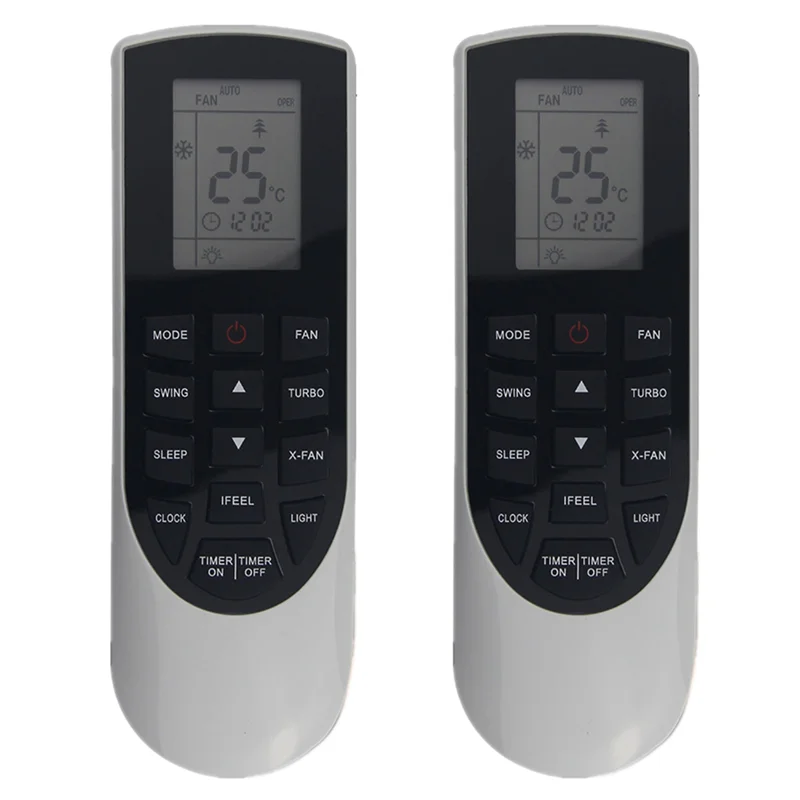 【Sleek Design】2X New YAN1F1 Air Conditioner Remote Control Replacement For Gree Air Conditioning Controller