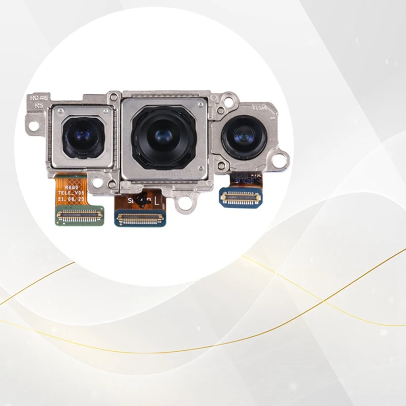 A35Q-For Samsung Galaxy S22+ 5G SM-S906B Camera Set Telephoto + Wide + Rear Main Camera Parts Replacement