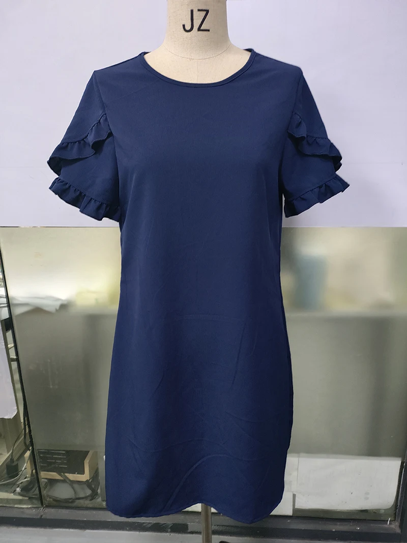 ชุดเดรสยาวสไตล์โบฮีเมียนลำลอง แขนระบาย ลายดอกไม้สดใส มีกระเป๋า ทรงหลวม ใส่สบาย เหมาะสำหรับฤดูร้อนและชายหาด