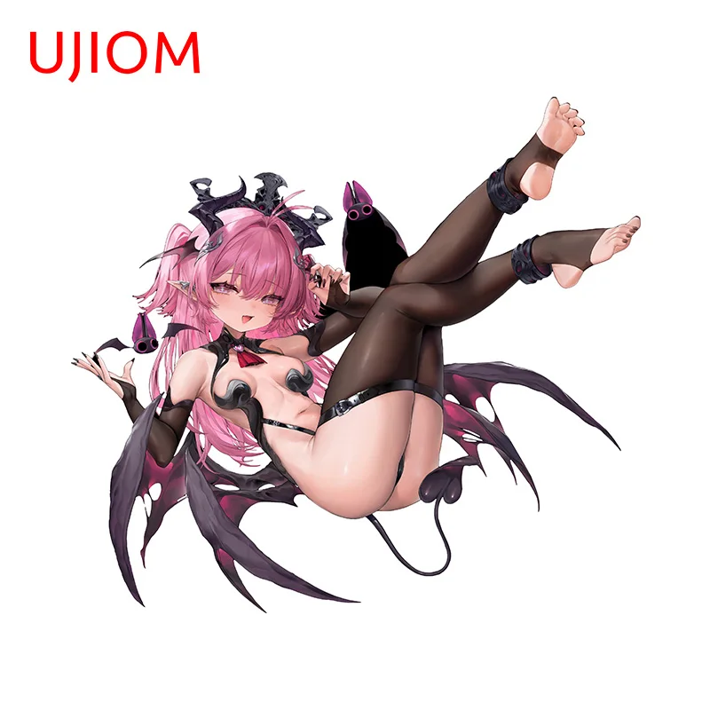 UJIOM 13cm × 11.8cm Devil Loli Design Wall Stickers Alluring Pattern Design Decals Cool Personality Washroom Wallpapers