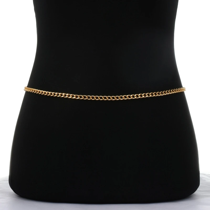 Corrente barriga vestido fino cinto decorativo correntes cintura para mulheres sexy prata ouro transporte da gota