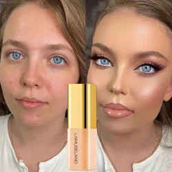 Oil Control Matte Liquid Concealer Full Coverage Invisible Pores Dark Circles Freckle Mini Foundation Cream Face Makeup Cosmetic