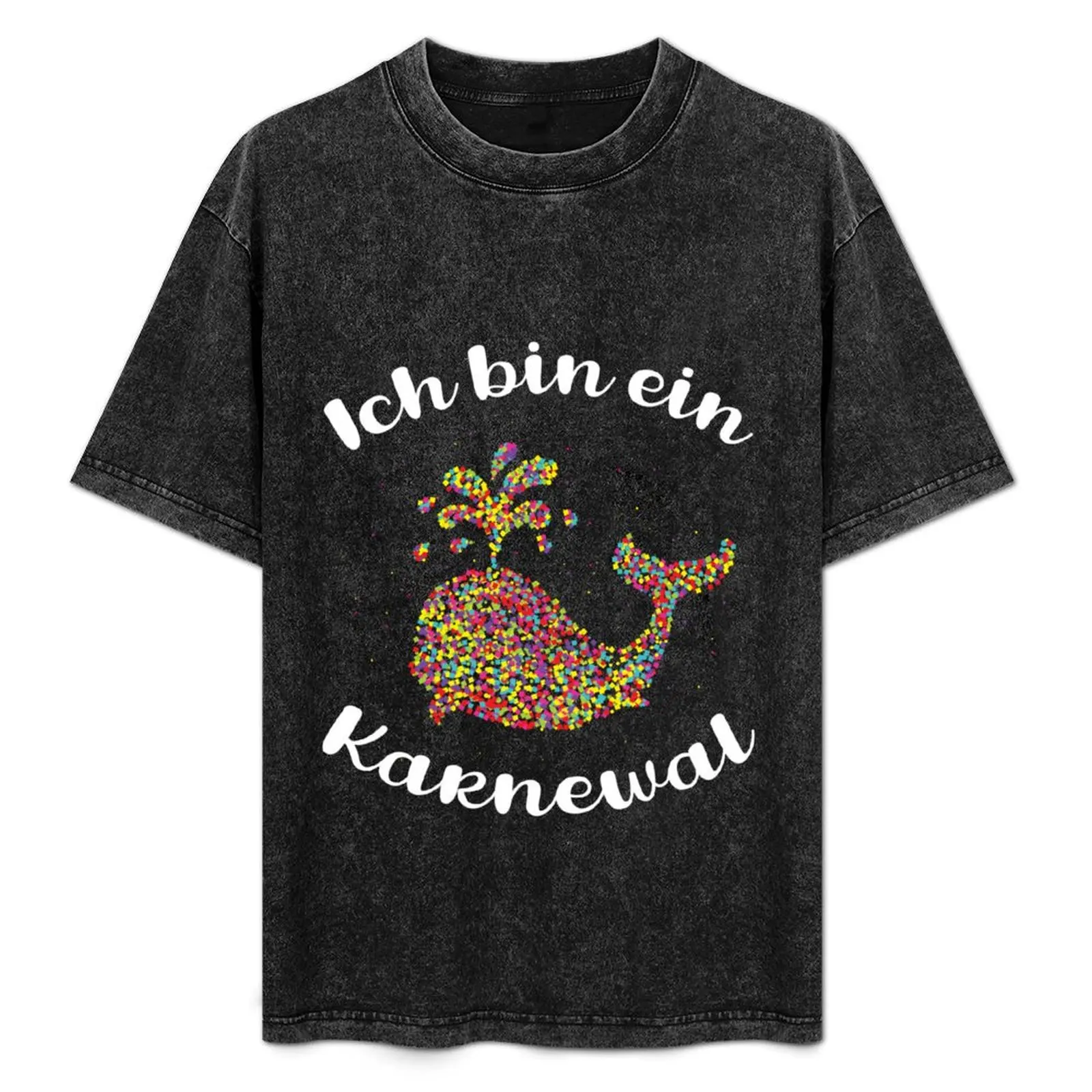 Camiseta informal de verano para fiestas, con diseño de confeti de Carnaval/Fasching