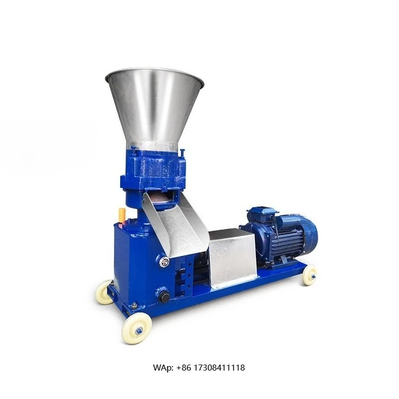 

high-productivity stainless steel animal feed pellet machine, feed grinder 200 kg/h processing capacity, multi-fuel 2-y