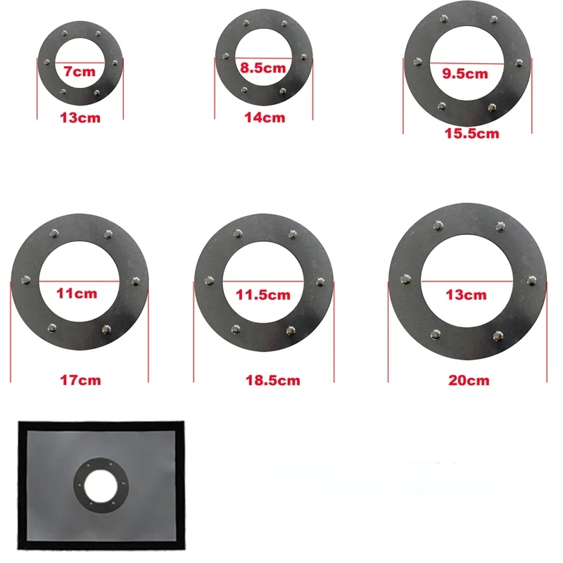 Chimney Hole Sheet for Winter Ice Fishing Tent Stove Jack Heat Resistant Detachable Flame Retardant Easy To Install Steel Ring