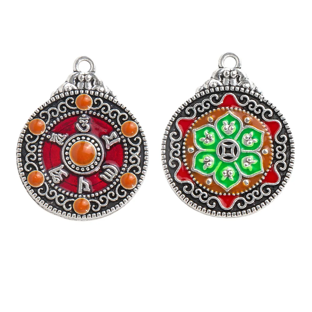 Alloy plated with genuine ancient silver, diy clothing accessories, accessories, flower trays, spacer beads, and loose beads