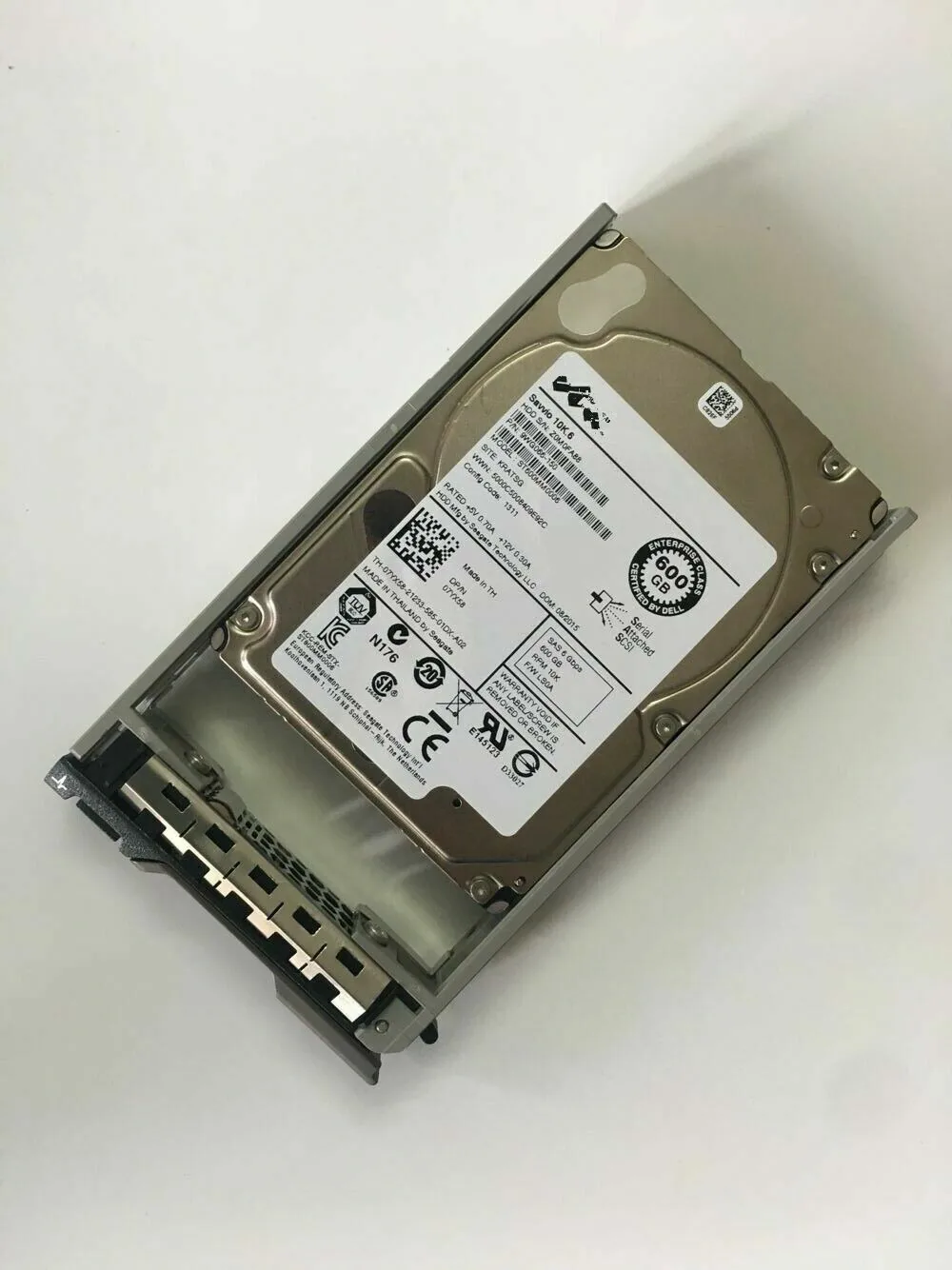 7YX58 07YX58 ST600MM0006 DELL 600GB 10K 6G SFF 2.5'' SAS SED HDD W/O TRAY