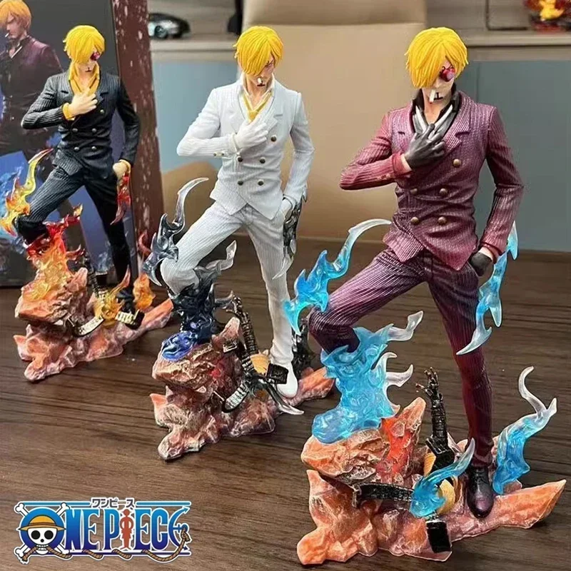 

25 см аниме One Piece Vinsmoke курительная коллекция Sanji экшн-фигурка Модель со сменным лицом ПВХ настольное украшение Рождество подарок на день рождения