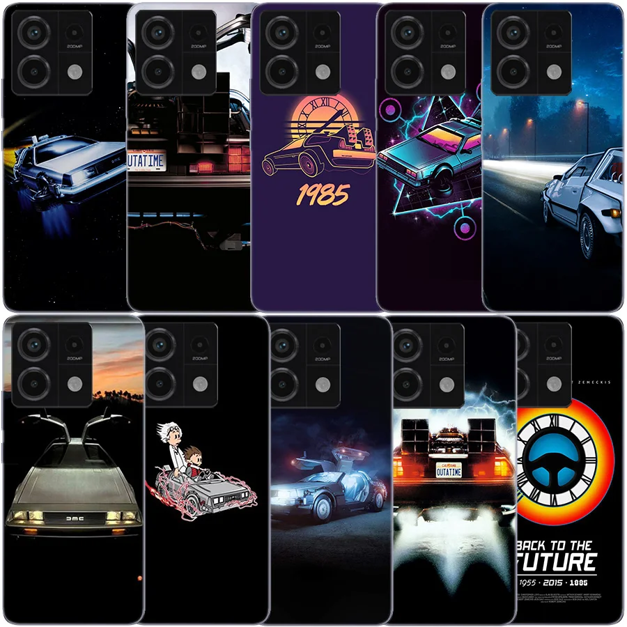 Back To The Future Clear Phone Case For Xiaomi Redmi 12 12C 10 10A 10C 9 9A 9C 9T Note 13 12 Pro + 12S TPU 8 8A 7 7A Pattern Sof