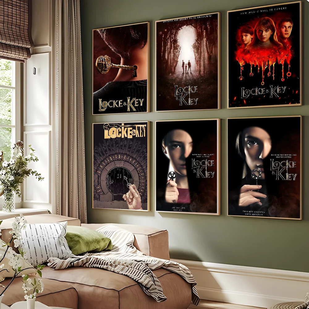 Locke & Key Classic Movie Whitepaper Poster HD Quality Poster Wall Art Painting Study Room Wall Decor