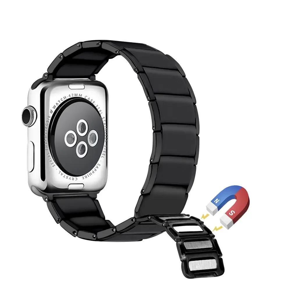 

Metal Magnetic Strap For Apple watch 45mm 44mm 41mm 42mm 40mm 38mm Men/Women Bracelet Band iWatch Ultra/2 9 8 7 6 5 4 3 SE Belt