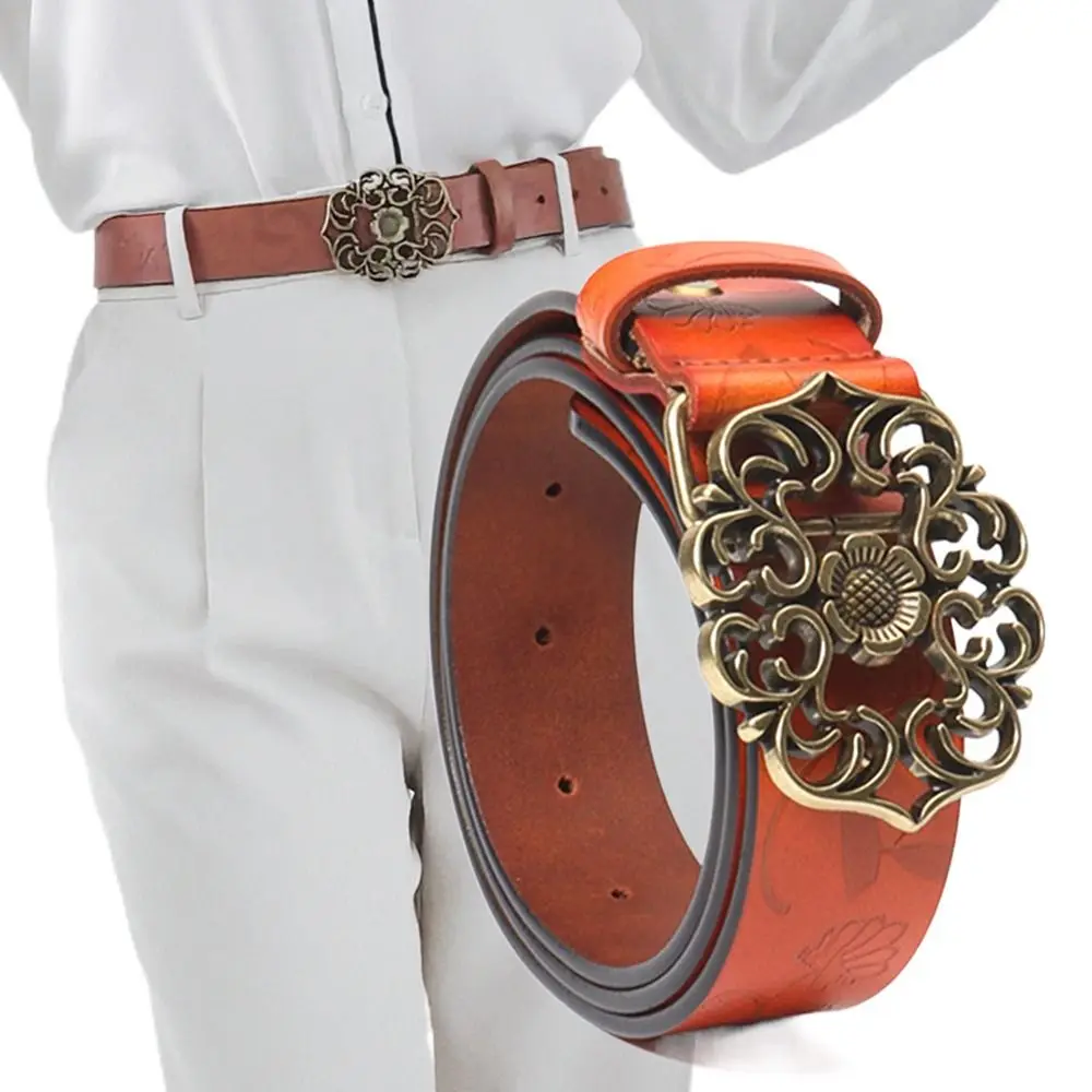 

Модная дикая юбка, кожаный ремень, повседневные универсальные брюки, винтажные прочные женские ремни, женские ремни