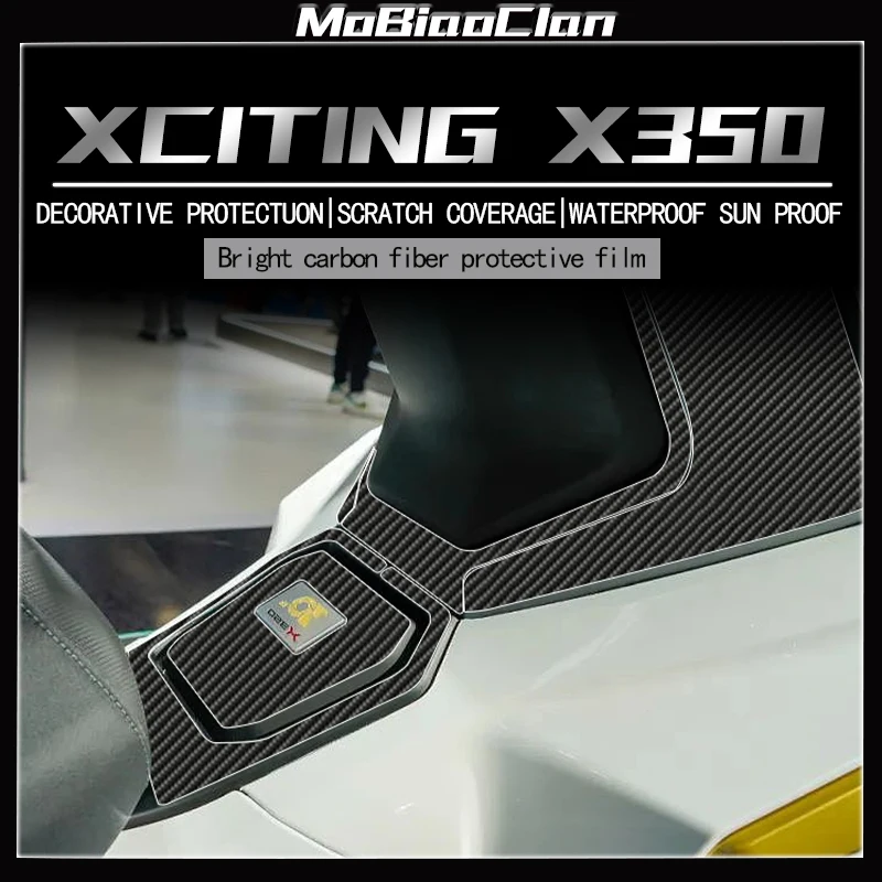

For KYMCO XCITING X350 XcitingX350 2025 Motorcycle Sticker 6D Carbon Fiber Protective Sticker Body Film Modification Accessories