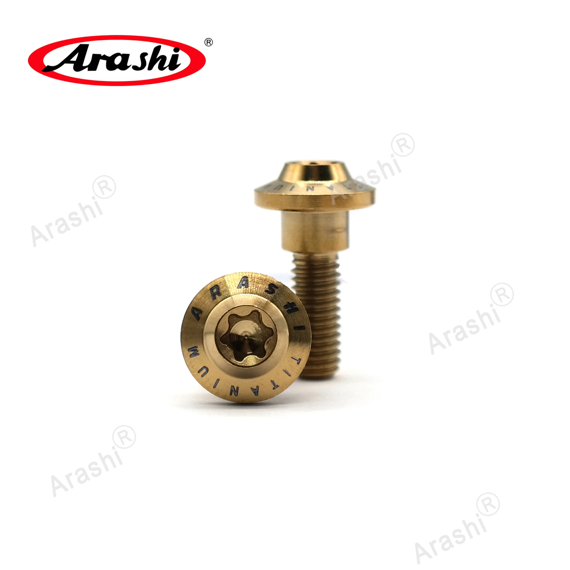 Arashi M8 x 22mm Brake Disc Rotor Mounting Bolts Motorcycle Disk Titanium Screws For HONDA YAMAHA SUZUKI BMW KAWASKI Accessories