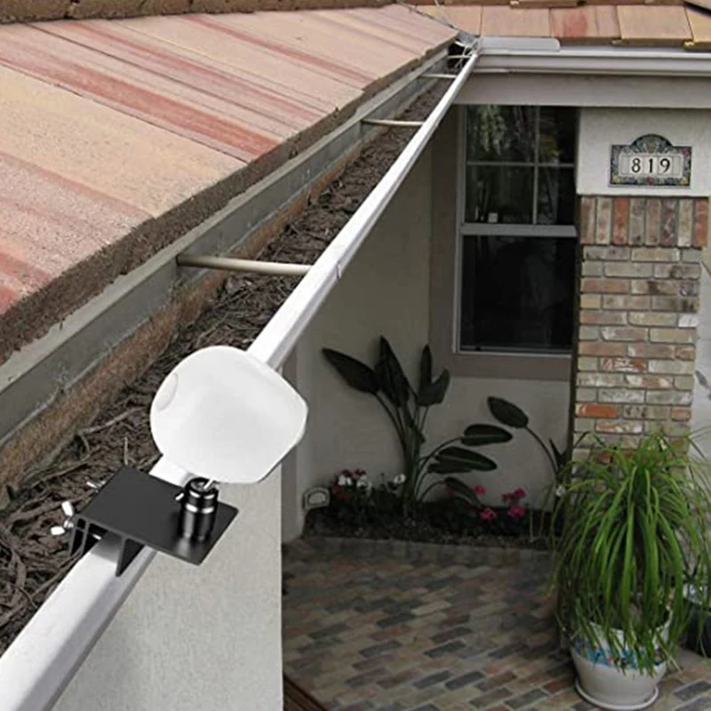 Специальный кронштейн для мониторинга желоба от дождя, устойчивый к атмосферным воздействиям кронштейн для желоба с универсальным винтовым адаптером, регулируемый для камер