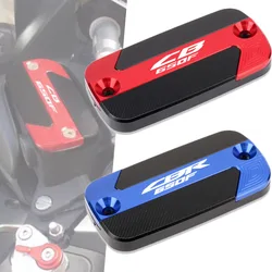 Motorcycle CNC Front Brake Fluid Reservoir Oil Cup Cap Master Cylinder Cover For CB650F CBR650F CB 650F CBR 650F 2014-2023