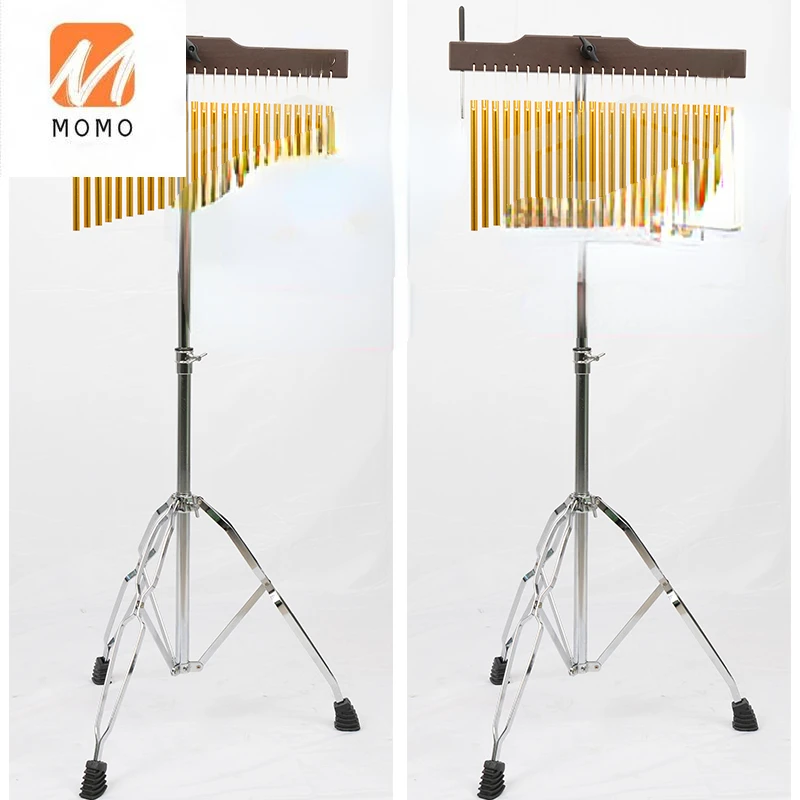 musical Percussions 25-Tone Wind Chimes Percussion Instruments with Stick and Tripod Electroplating Stand wind Bar chime