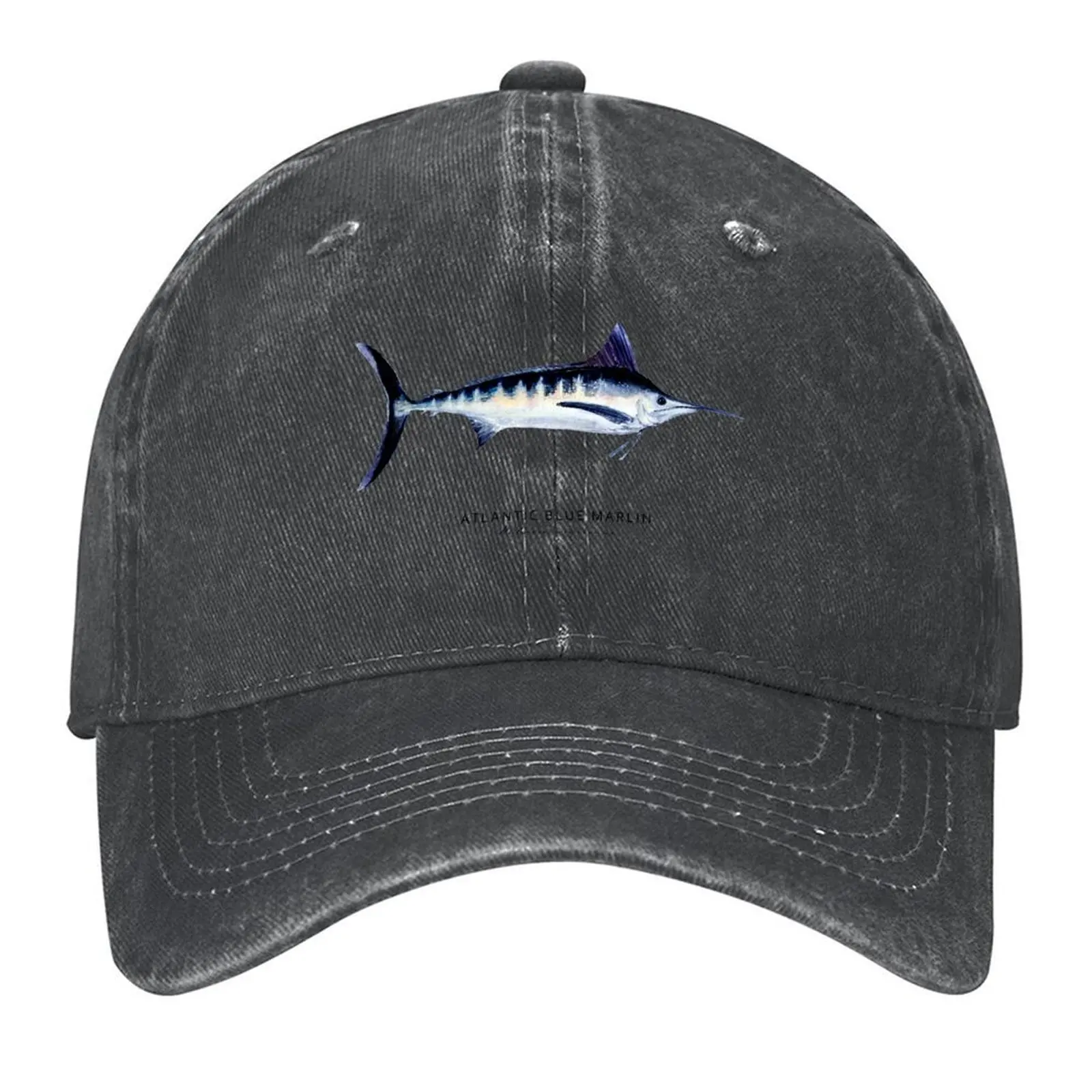 

Atlantic Blue Marlin Watercolor Marine Wildlife #3 Baseball Cap beach hat Anime Beach Wild Ball Hat Women's Hats 2025 Men's