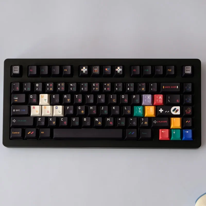 151 Key For Retro Super SFC Theme PBT Material Dye Sub Cherry Profile Keycap Set For MX Switch Gaming Mechanical Keyboard