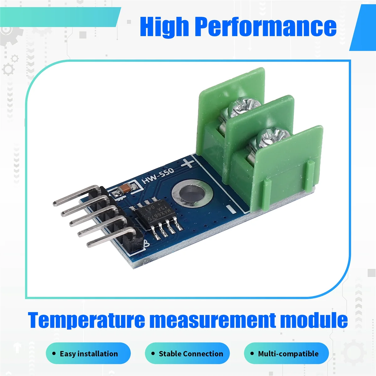 N82R 5 Buah Modul Sensor Suhu Termokopel Tipe MAX6675 K untuk Raspberry Pi Arduino