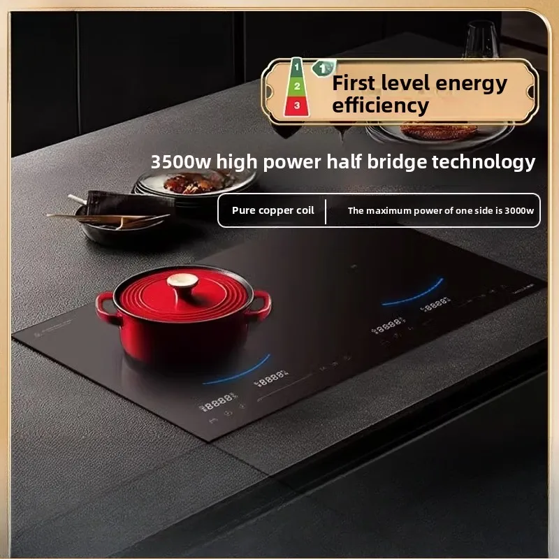 

[First-level energy efficiency] New induction cooker embedded double stove household electric stove 3500w high power