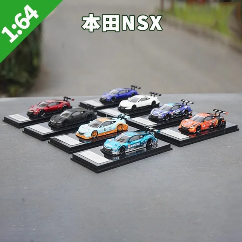 Original 1:64 Scale Honda NSX CONCEPT-GT GT500 Rally&Sports Car Alloy Car Model Static Collection Decorated Holiday Gifts Toys